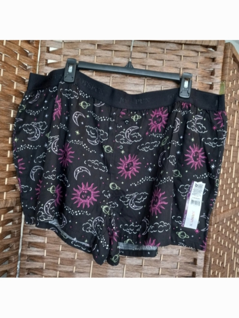 PICK 3/$25 SALE Joyspun Celestial Sun & Moon Pajama Sleep Shorts 2X (18W-20W)